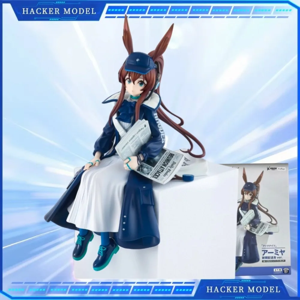 

FuRyu Genuine Arknights ‌Amiya‌ Newsboy Energy Connection Figure Character Model Toy Desktop Ornament Collectible Birthday Gift