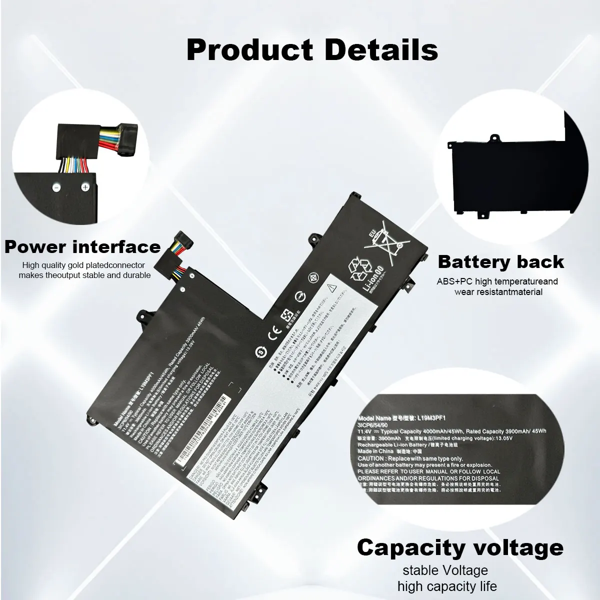 Imagem -03 - Dxt-bateria do Portátil L19m3pf1 L19c3pf1 para Lenovo Thinkbook 15-iml 14-il Série L19m3pf9 L19c3pf9 L19m3pf2 L19d3pf2 Novo