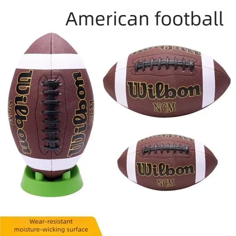 アメリカンフットボール-サイズ9-大人用6-ユース3-キッズ用-ネットバッグ付き-ポンプ針付き-耐久性のあるpu-公式サイズ