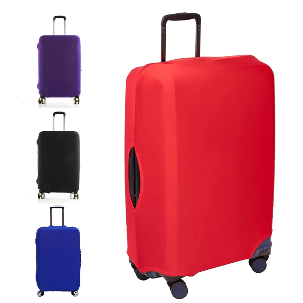 Solid color Travel suitcase dust cover Luggage Protective Cover For 18-28 inch Trolley case dust cover Travel Accessories