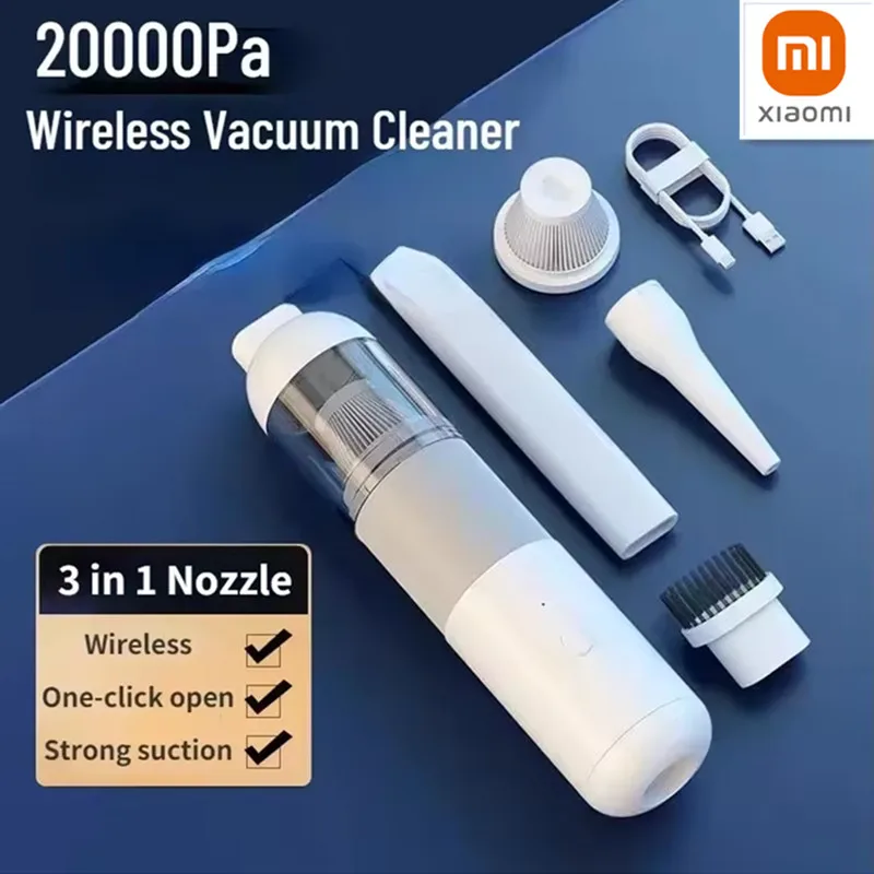 Xiaomi MIJIA 20000 PA kabelloser Auto-Staubsauger, 3-in-1, Automobil-Staubsauger, tragbarer Staubsauger, Handstaubfänger