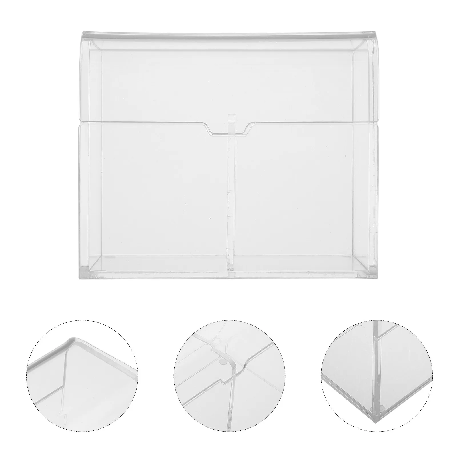 High Transparency Acrylic Card Storage Box Large Capacity Story Cards Flashcards Organizer for Children Playing Card Holder
