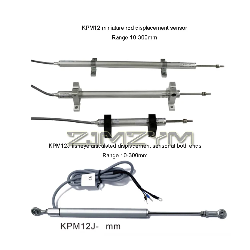 Imagem -03 - Transdutor Linear Articulado do Deslocamento do Sensor Linear da Posição Elevada Precisão 10 Mm300 mm 5m por s Kpm12-j