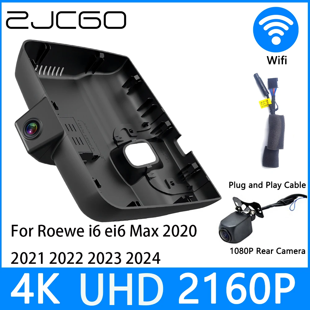 ZJCGO Dash Cam 4K UHD 2160P Car Video Recorder DVR Night Vision Parking for Roewe i6 ei6 Max 2020 2021 2022 2023 2024