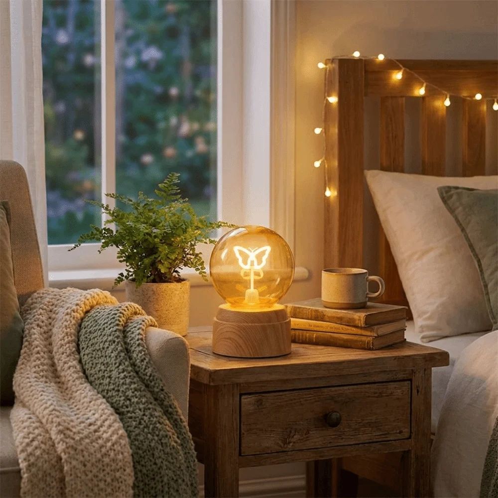 

Distinctive Look Vintage Style Neon Light Colorful Glow Soft Glow LED Neon Light Pleasant Ambient Atmosphere Portable