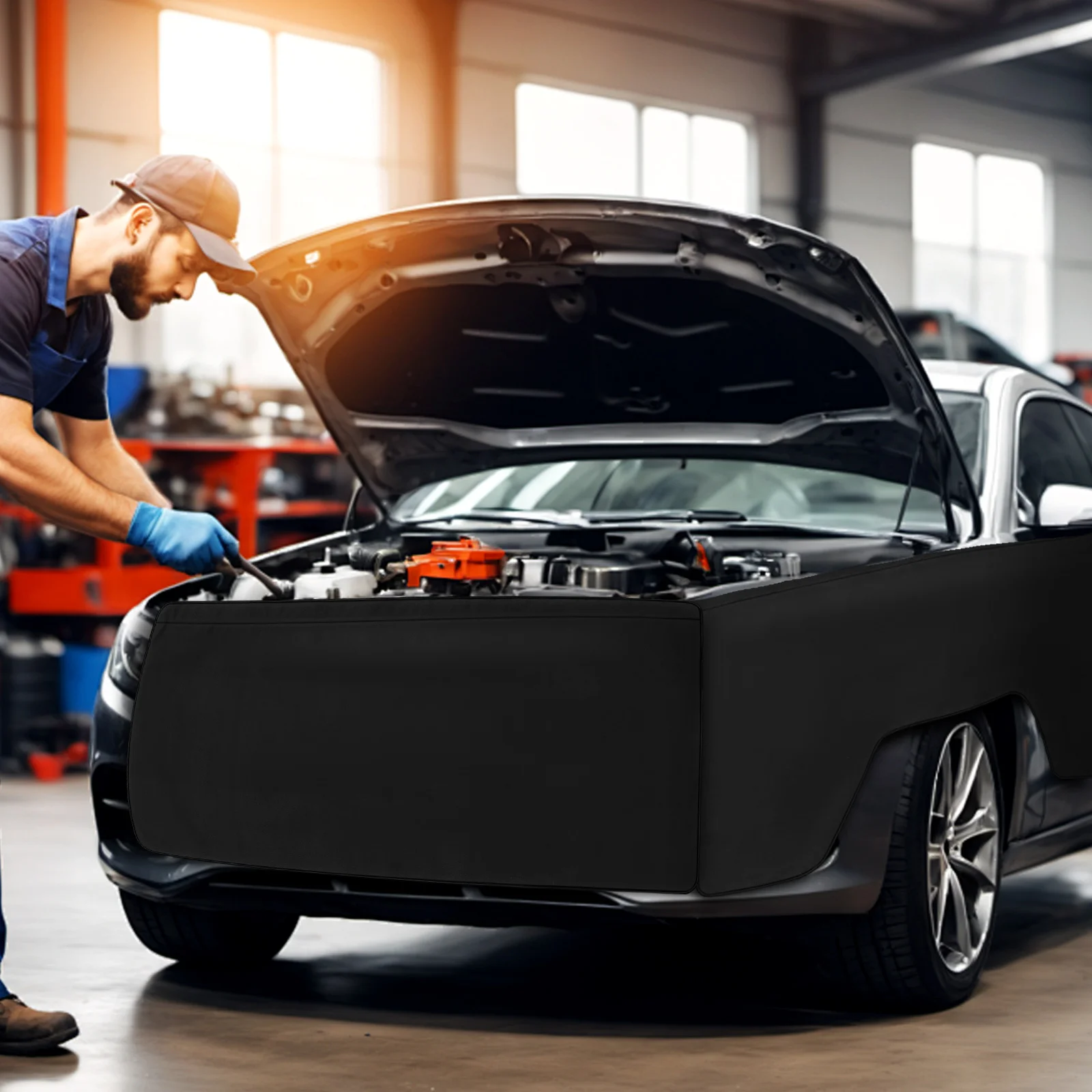 

1Set Automotive Protector Pad Strong PU Work Mat Cover for Vehicle Repair Car Supplies Suitable for Mechanics