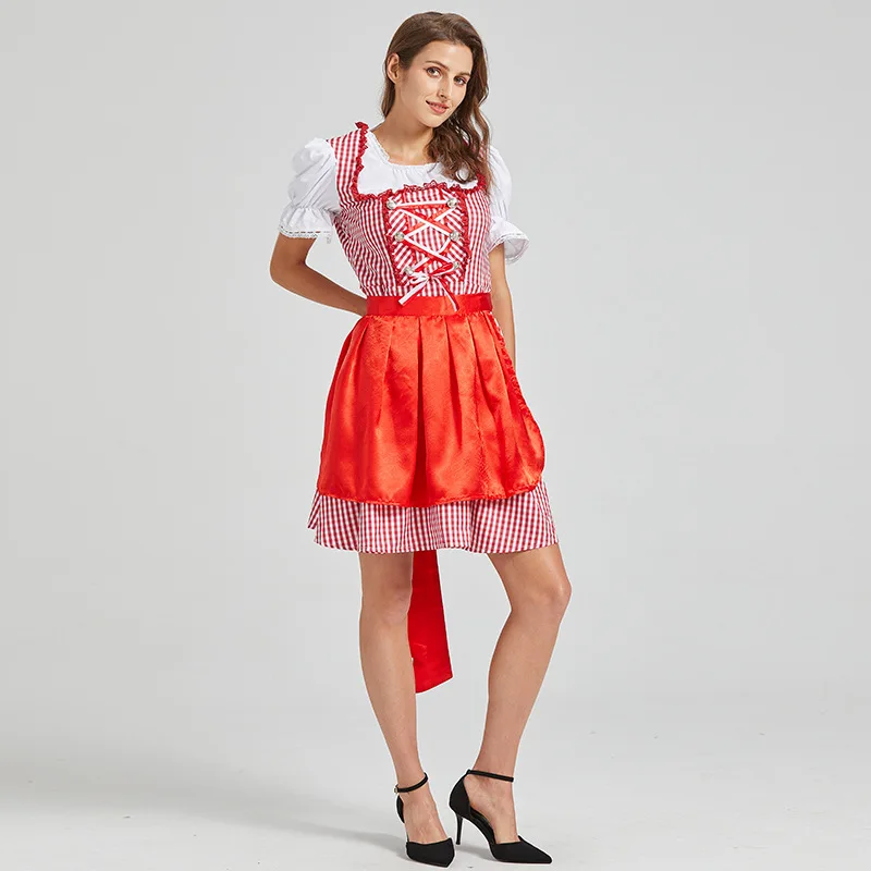 أزياء الهالوين الجديدة Sle Beer Girl Dr مقاس كبير، أزياء خادمة لمهرجان البيرة، ملابس نسائية عرقية، أداء المسرح