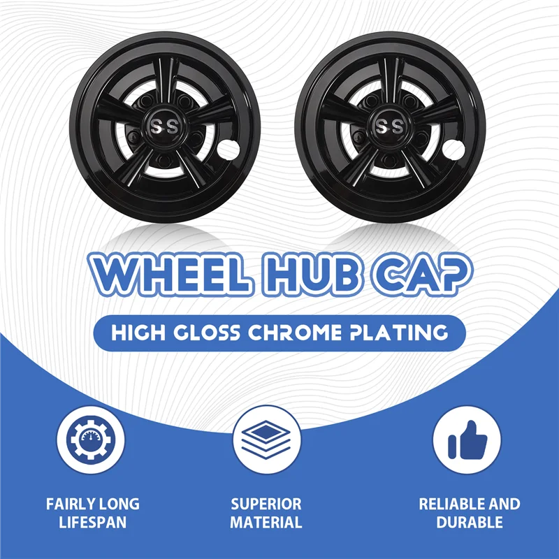 

Sp-8Inch SS Golf Cart Wheel Cover Cap 5 Spoke Design Hub Cap For Golf Cart Club Car EZGO Yamaha