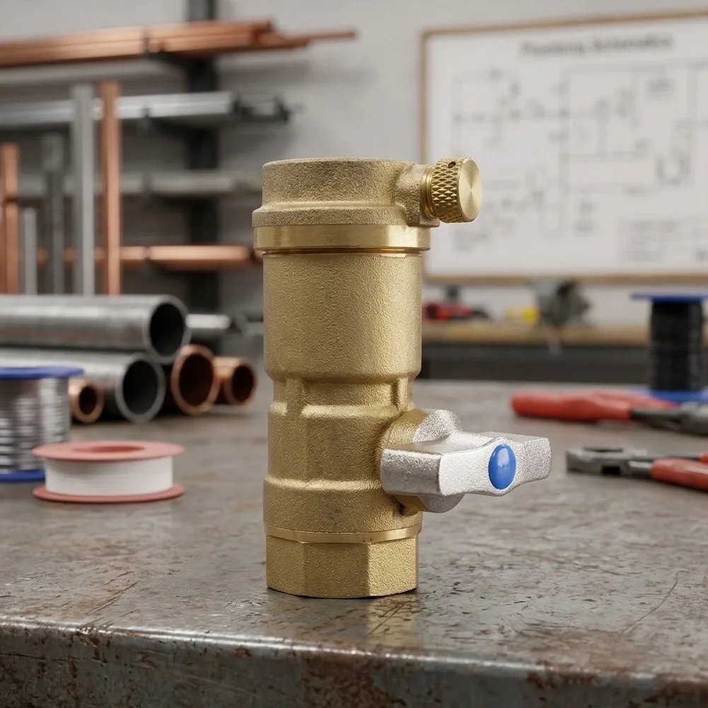 1/2'' 3/4'' 1'' Brass Automatic Bent Valve For Home Heating Systems Exhaust- Ball Valve Brass -Exhaust Valve