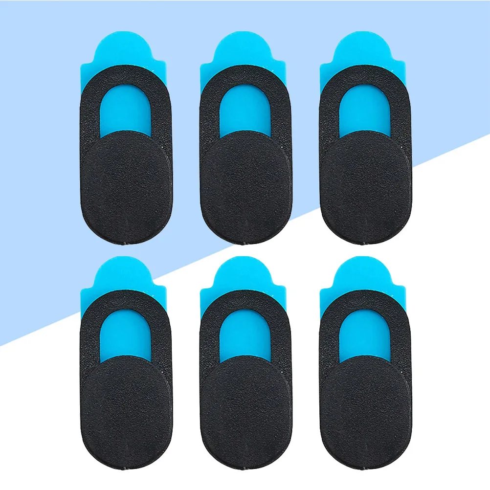 6pcs Webcam Cover Slider Plastic For Computer Laptop Tablet Smartphone Web Camera Security Privacy Protection Black