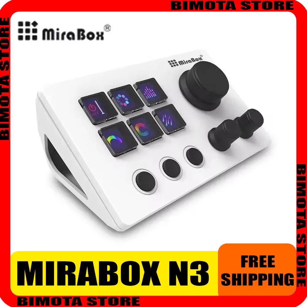 

Mirabox N3 Streamdeck Customized Mini Keypad Macro Programming With Knob Visual Screen Visual Highlight Suitable Pc Gamer Gifts