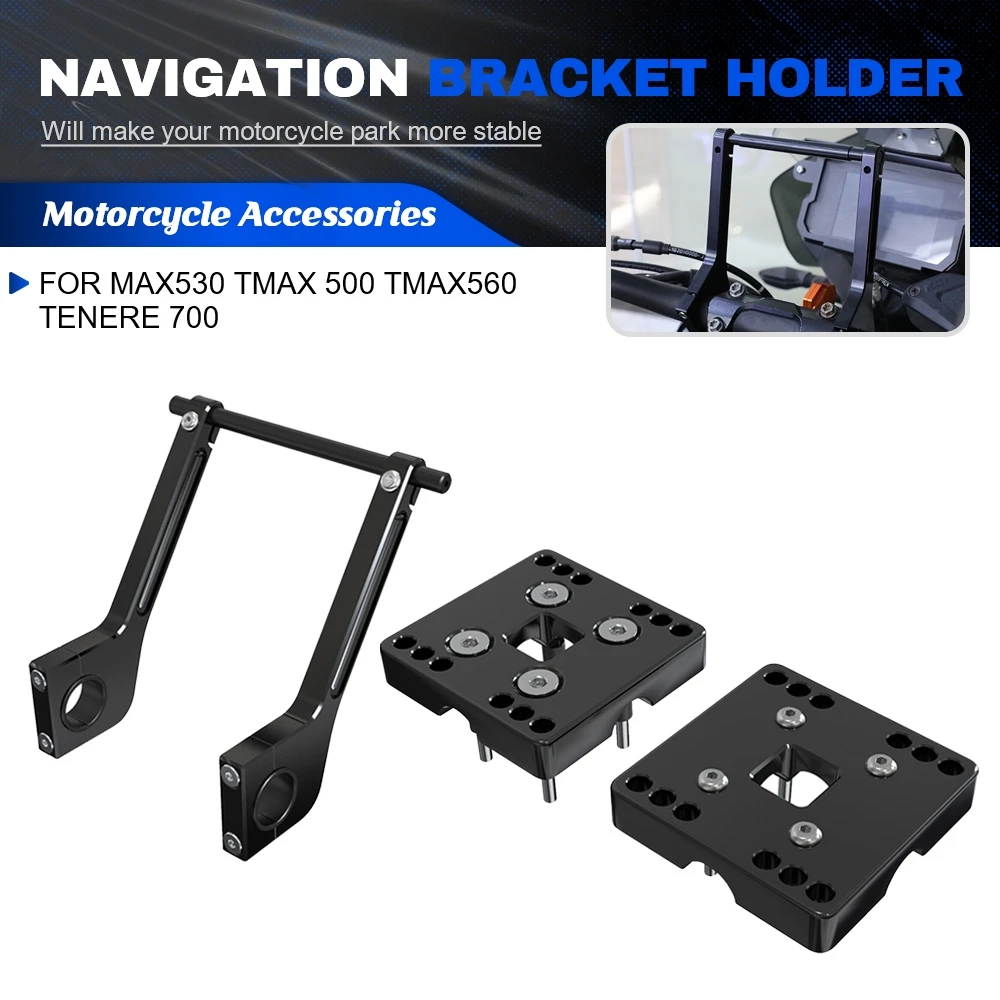 

Motorcycle Navigation Stand Phone Mobile Phone GPS Plate Bracket Support Holder For YAMAHA MAX530 TMAX 500 TMAX560 TENERE 700