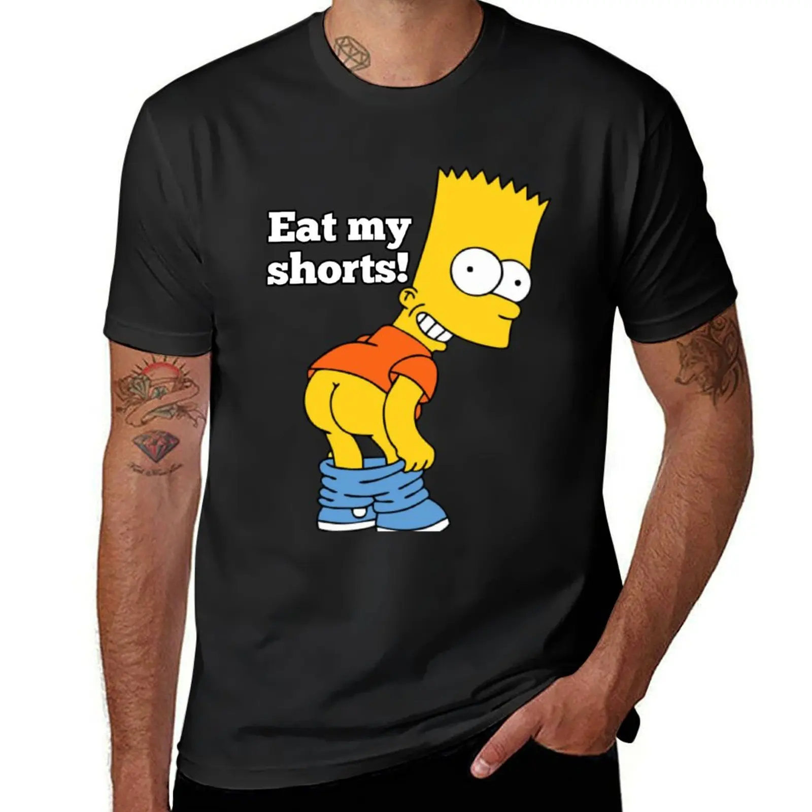 Eat my shorts T-Shirt customizeds blanks Short sleeve tee men