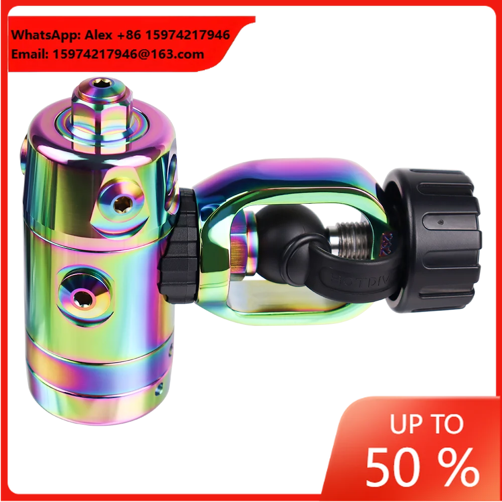 Factory Customized HOTDIVE S3 Balanced Diaphragm 1st Stage Regulator DIN/YOKE | SUS 316 PVD | Cold Water Scuba Gear For Divers