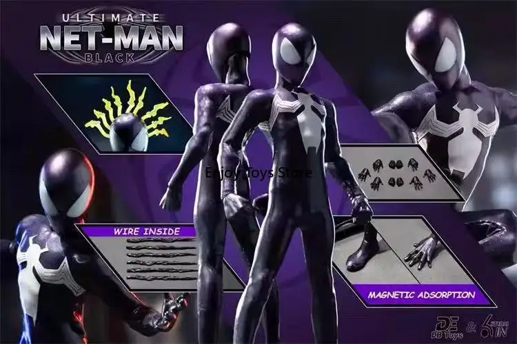 

In Stock Ultimate Spider 6IN Ultimate Web Man 1/12 Action Doll Black Symbiosis Spot