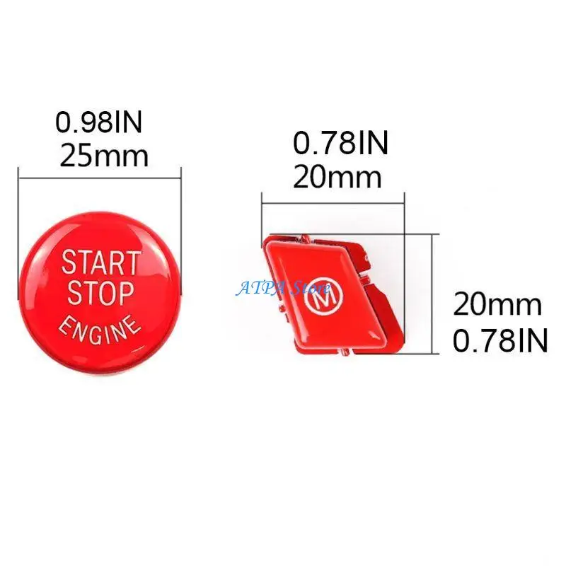 U13C مفتاح إشعال السيارة محرك بدء الضغط على زر دخول بدون مفتاح لـ E90 E91