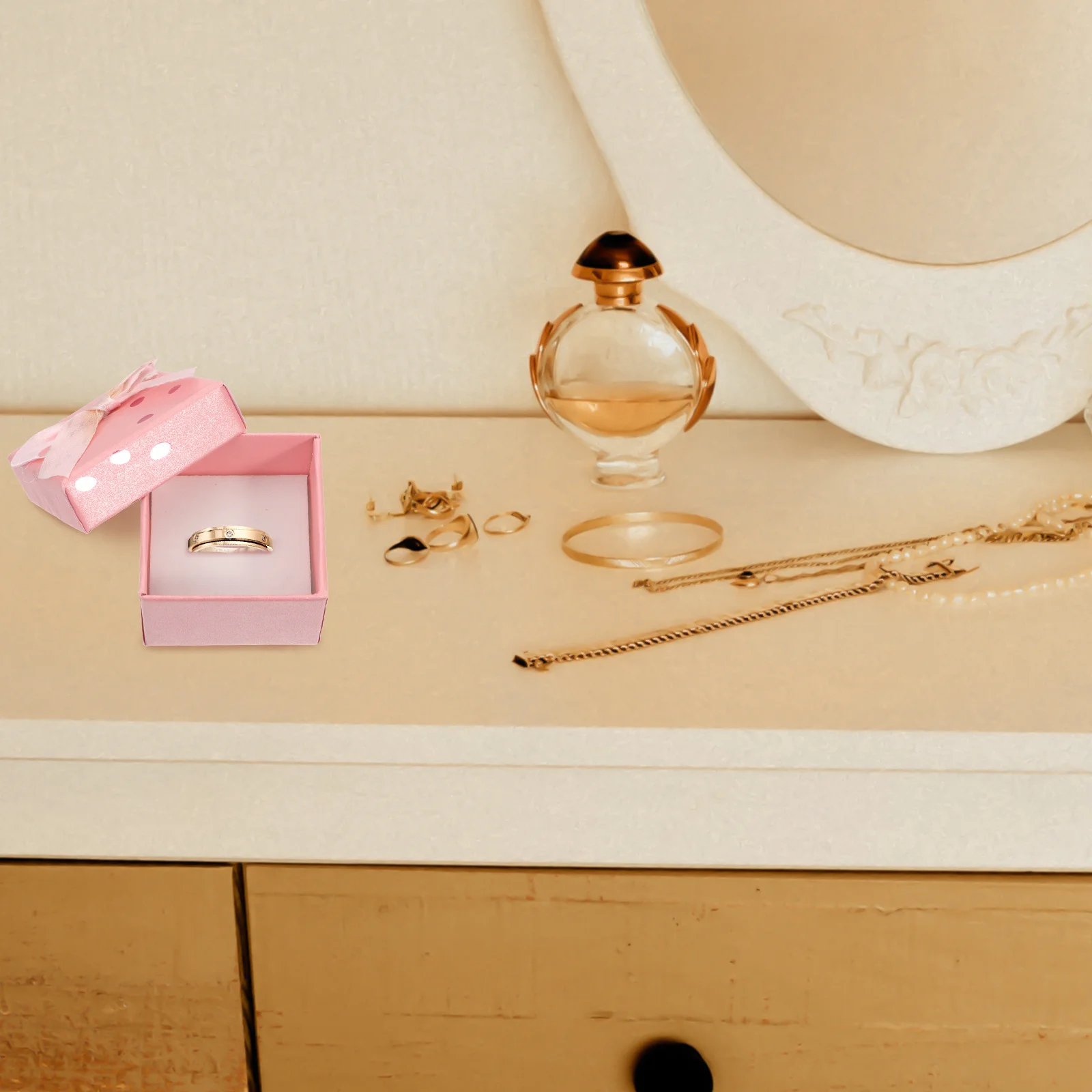 10 шт., подарочные коробки для ювелирных изделий, бумажный бант премиум-класса, маленькие упаковочные коробки для ювелирных изделий для свадебного подарка, коробка для хранения колец