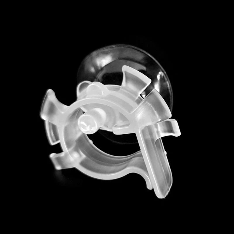 R1WA Fish for Tank Mounting Clip Water Pipe Clamp Clips Plastic Hose Holder with Suction Cup for Maximum 0.24 Inches Air Hose