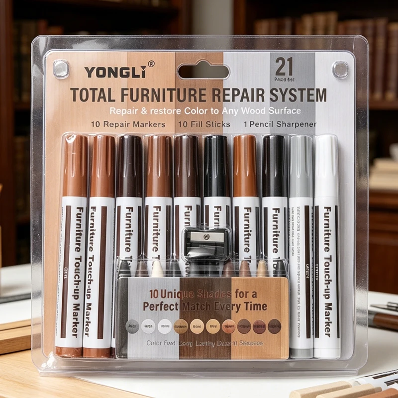 Furniture Repair Pen Markers Remover Wood Scratches Restore Kit Scratch Filler Paint Wooden Cabinet Floors Tables Repair Tool