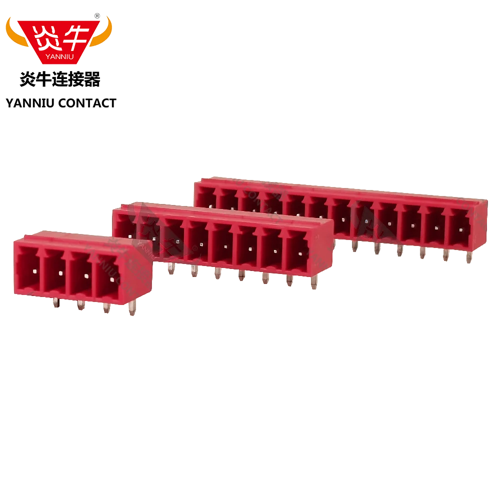 

50Pcs KF2EDGR Red 3.81 2P ~ 12P PCB PLUG-IN TEMINAL BLOCKS 15EDGRC 3.81mm 2PIN ~ 12PIN MC 1,5/ 2-G-3,81 Red YANNIU