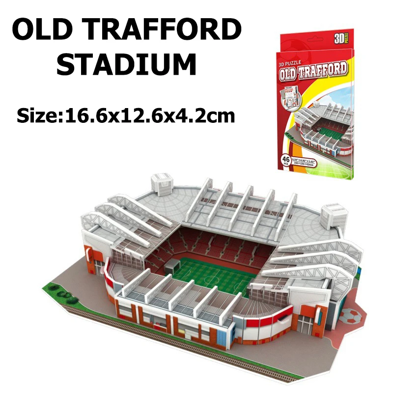 DIY Berühmte Fußballstadion 3D Puzzle Set | Lehrreiches Puzzle-Set | Geschenk für Fußballfans – Detail 11