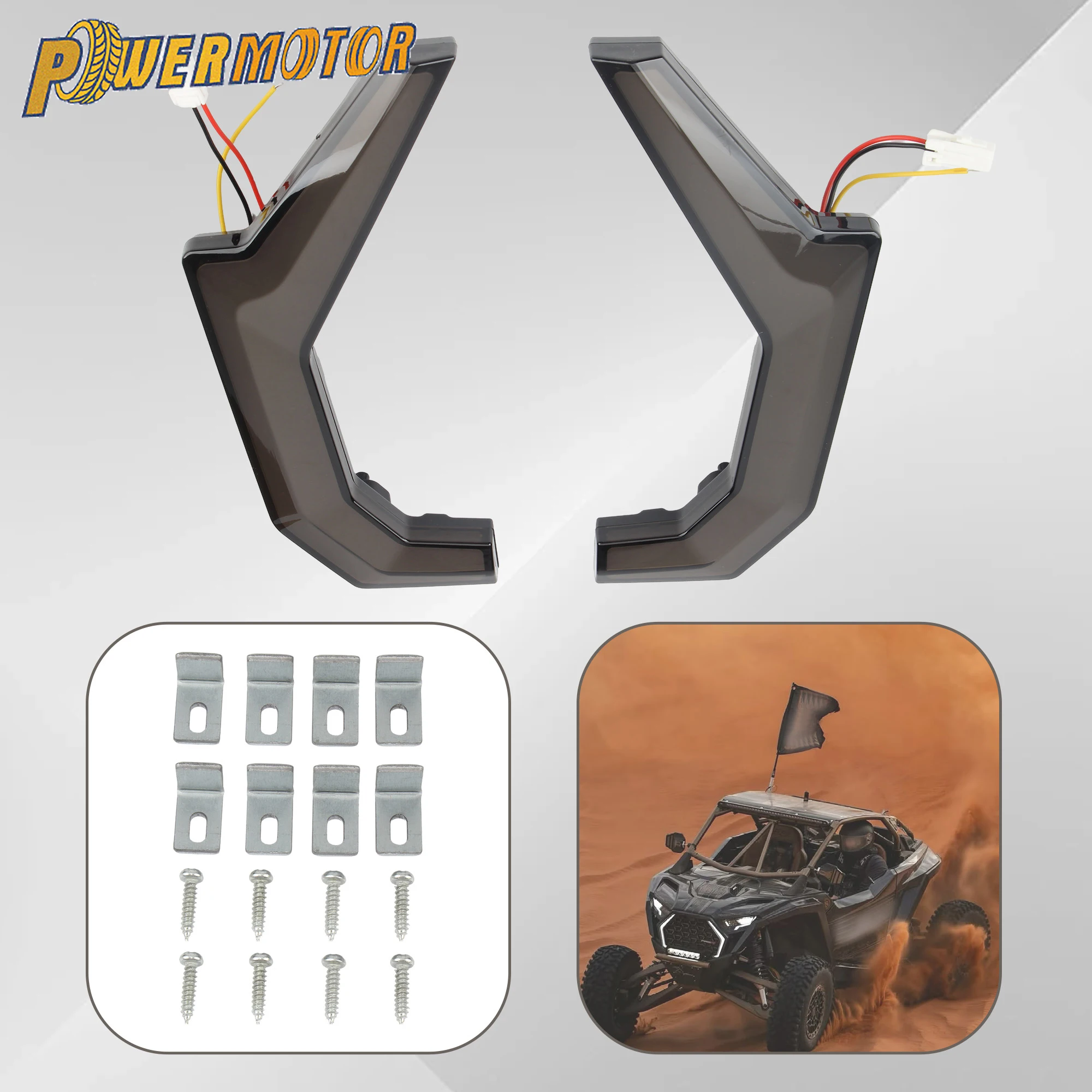 

ATV UTV Front Turn Signal Light for Polaris RZR XP XP4 1000 2014-2018 RZR-4 900 2015-2020 Enduro QuadBike Day Running Lamp Parts