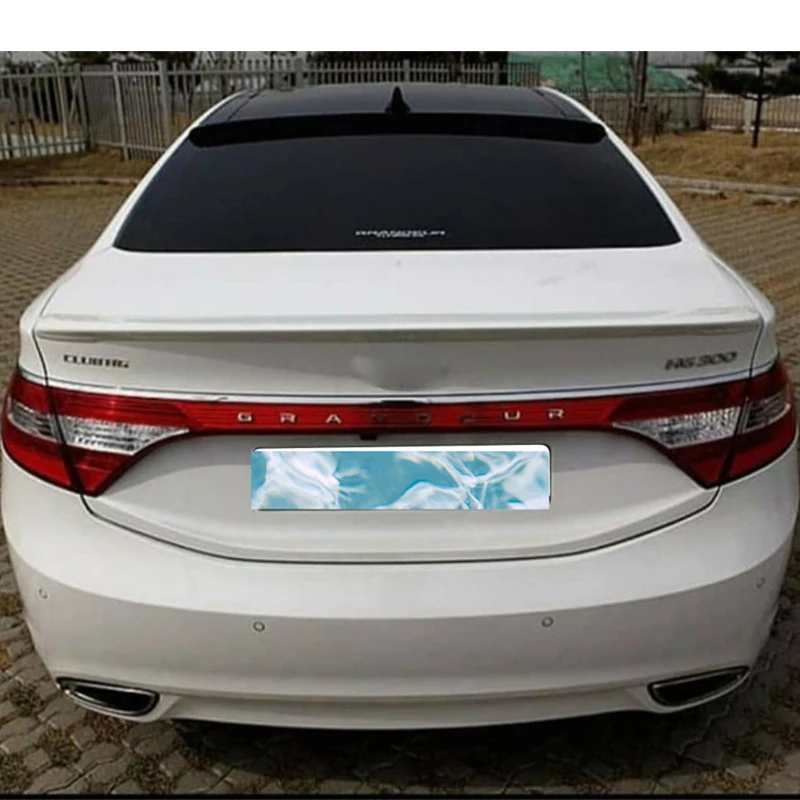 Blanco para Hyundai Grandeur/Azera alerón ala maletero de coche accesorios de labio trasero Kit de carrocería