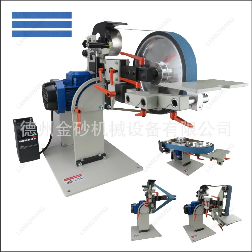 Industrial Variable Speed Bench Belt Sander Vertical Horizontal Dual Purpose Multi Function Grinder For Export