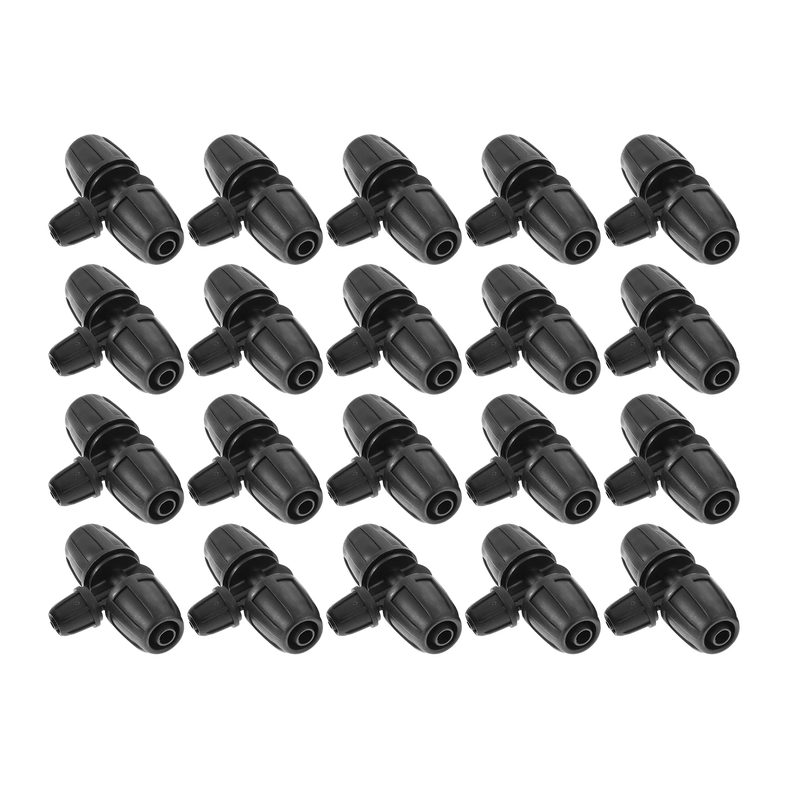 20Pcs 8/11 to 4/7 Lock Barbed Tee Connectors Suitable For Drip Irrigation Watering Systems Urban Greening Vegetable Greenhouses