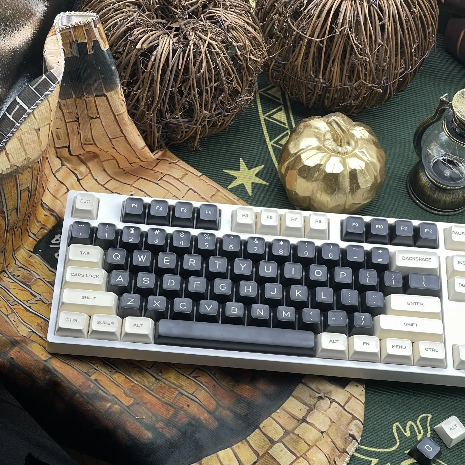 Roman Era PBT Keycaps Set, Cherry Profile 156 Keys, Dye-Sublimation Keycaps for Mechanical Keyboard, Custom Gaming Keyboard Key