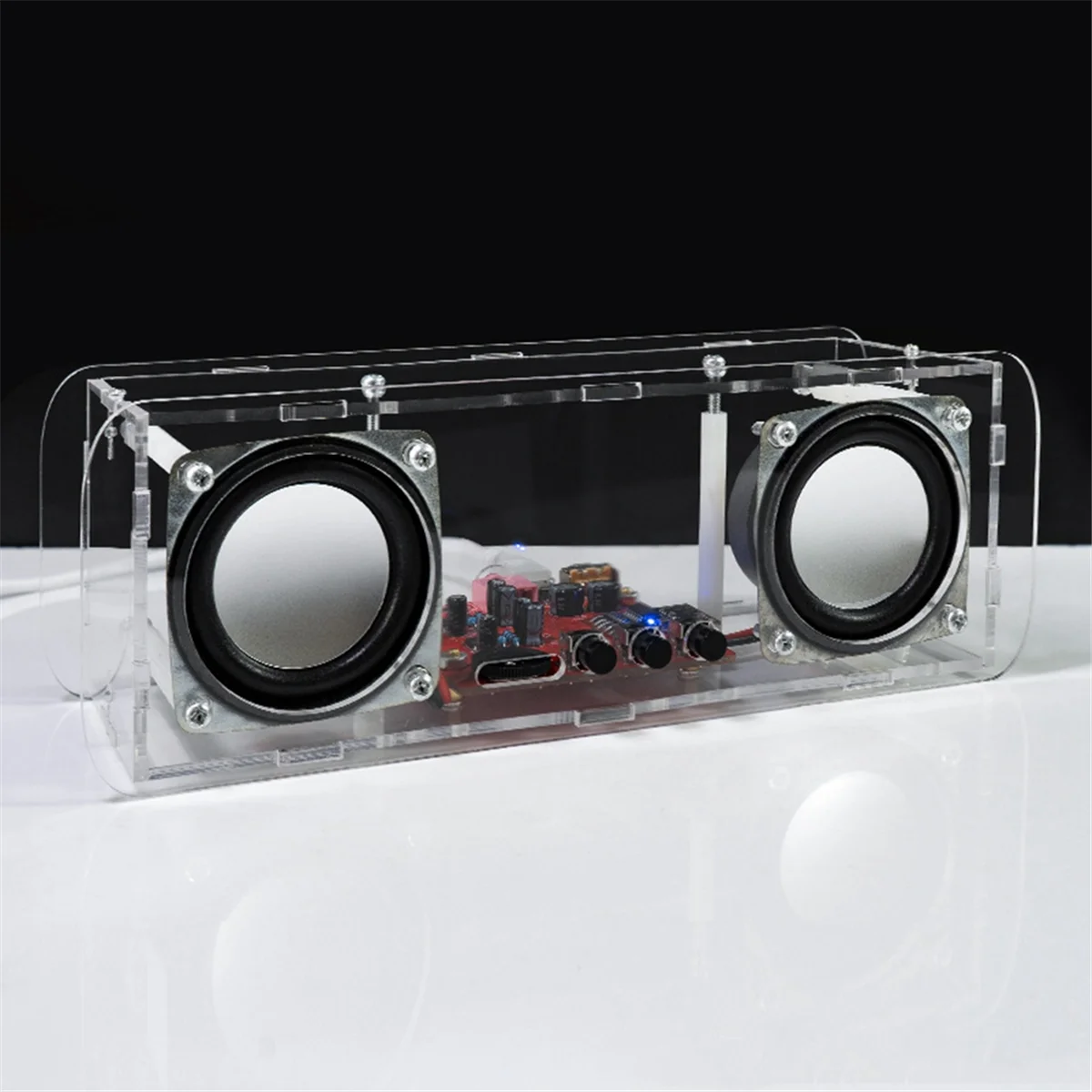 DIY Bluetooth Speaker Kit USB Mini Home Stereo Sound Amplifier DIY Electronic Kits for Soldering Practice Without