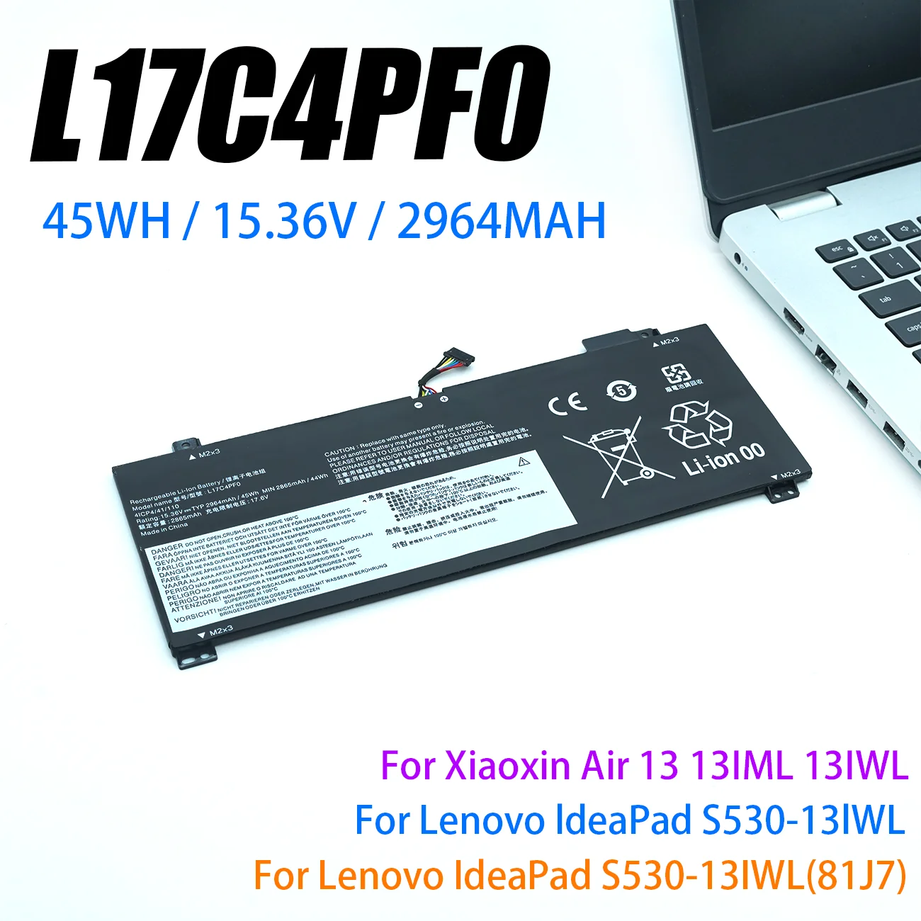 

NEW L17C4PF0 45Wh Laptop Battery For Lenovo Ideapad S530 13IWL