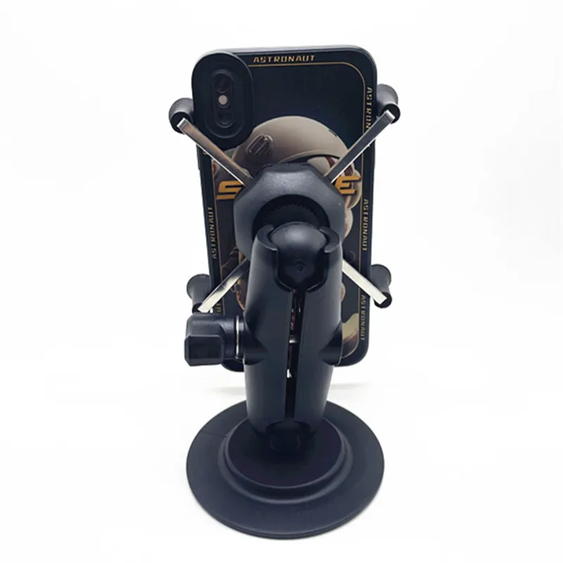 Ruban adhésif pour tableau Prada de voiture à tête sphérique, bras à double prise, support rotatif à 360 °, support RAM, GPS, smartphones, 1"