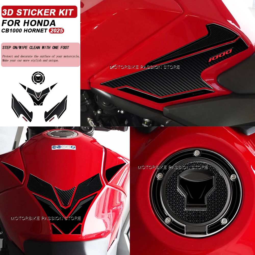 For Honda CB1000 Hornet cb1000 cb 1000 2025 Waterproof Protective Sticker Motorcycle Handguard Stickers 3D Epoxy Resin Sticker