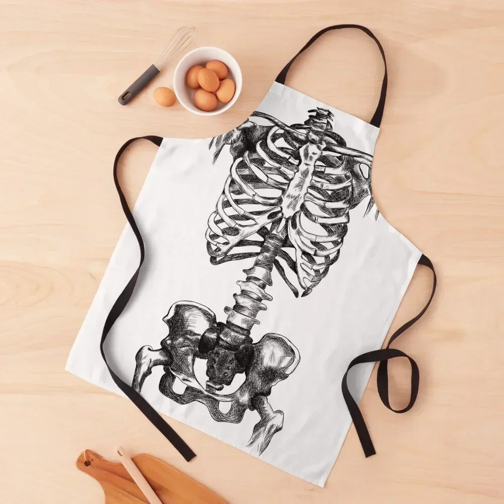 

Skeleton Apron Waiter Uniforms For Man Haircut Apron