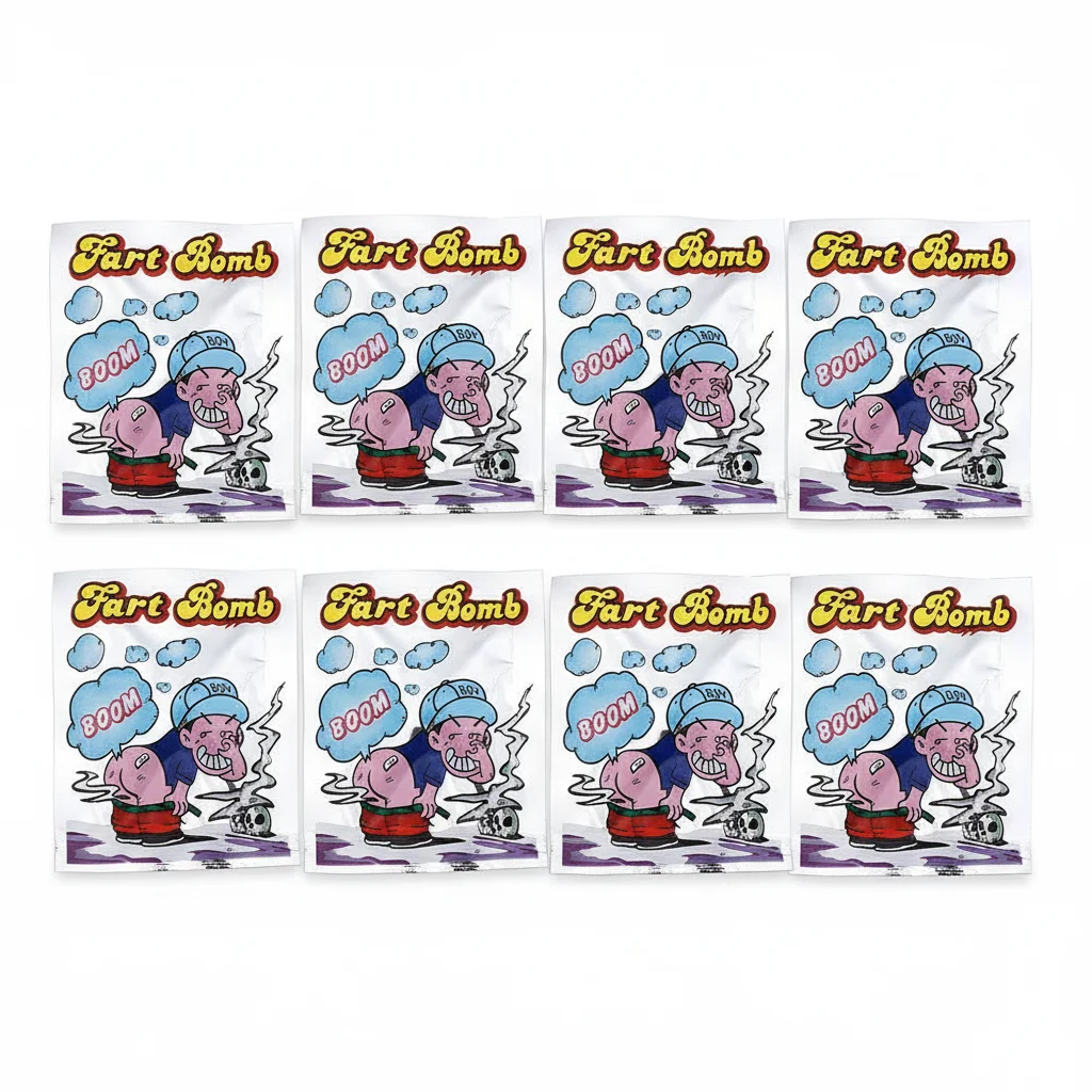 5PCS Nieuwe Gadget Stinkende Pakket Scheet Bom Tas April Fool's Day Creatieve Prank Bromas Stink Bag Grappige Gadgets speelgoed