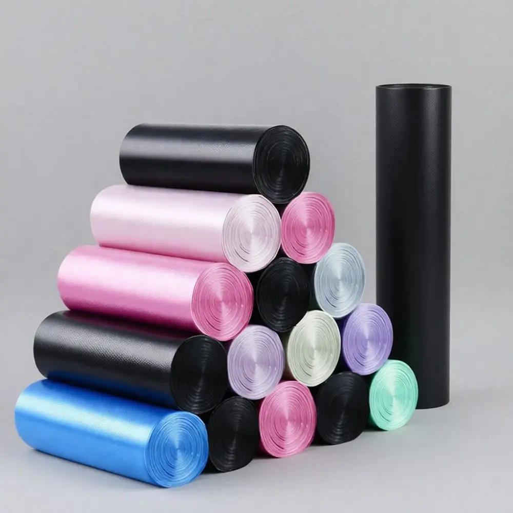 Pcs Thickened Kitchen Garbage Bags Colorful Sorting Waste Liners Durable Plastic Trash Bin Organizer Flat Mouth Roll Items