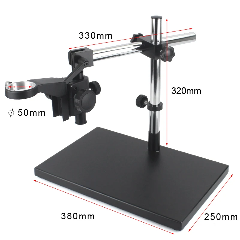 Large-size Industrial Video Monocular Microscope Camera Holder Diameter 50MM Rotating Bracket Laboratory Bench