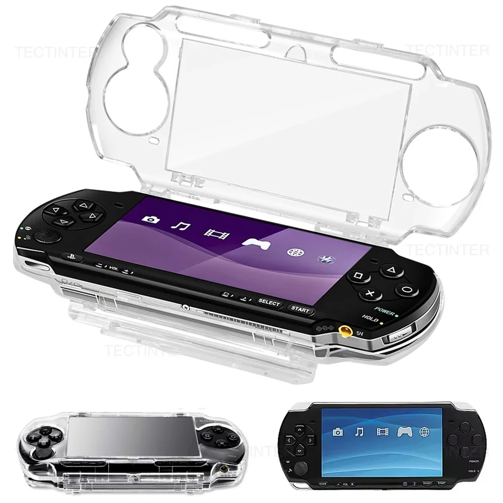 Transparent Protective Case For PSP Series & PSV 1000 Handheld Crystal Clear Hard PC Cover Shell for Sony PSP 2000 Accessories