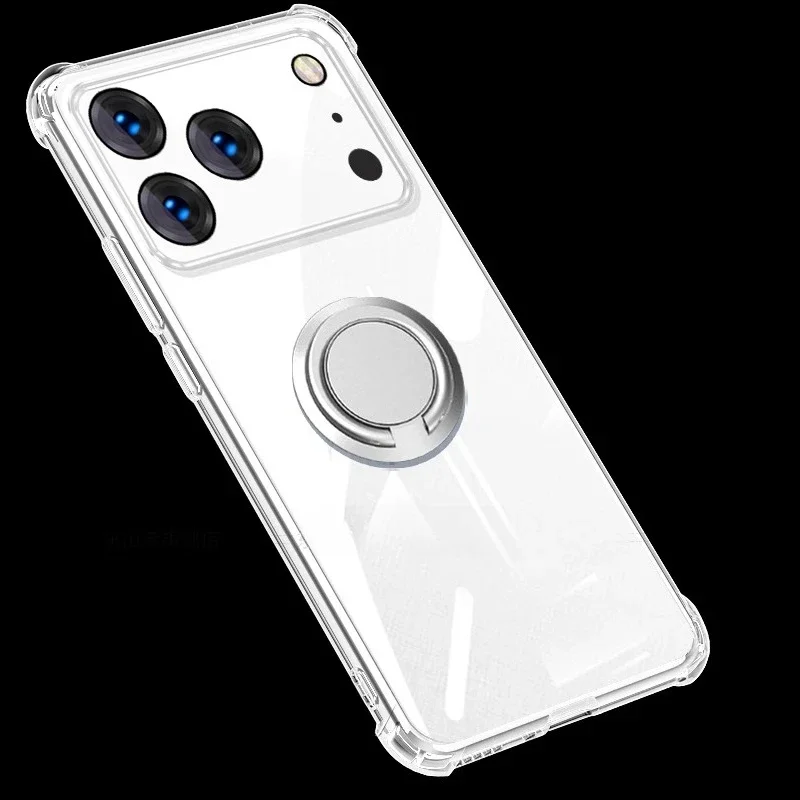 Подушка безопасности, магнитный кольцевой держатель из ТПУ, чехол для iPhone 17Air 17 ProMax, мягкий силиконовый чехол на заднюю панель для iPhone 17Pro, противоударный прозрачный бампер