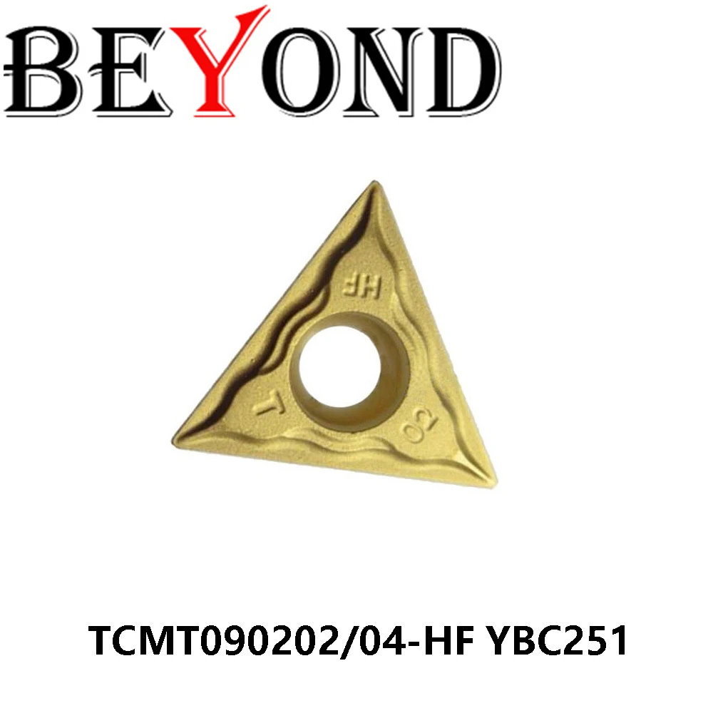 

Оригинальный TCMT090202-HF TCMT090204-HF YBC251 Токарный станок Твердосплавные токарные инструменты Пластины Резак с ЧПУ BEYOND TCMT Обработка стали