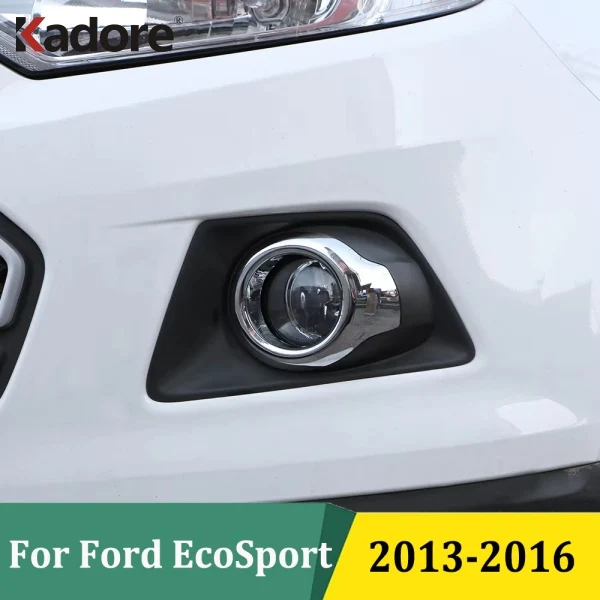 

Для Ford EcoSport 2013 2014 2015 2016, хромированные передние противотуманные фары, крышка противотуманной фары, отделка, внешняя наклейка для автомобиля, аксессуары