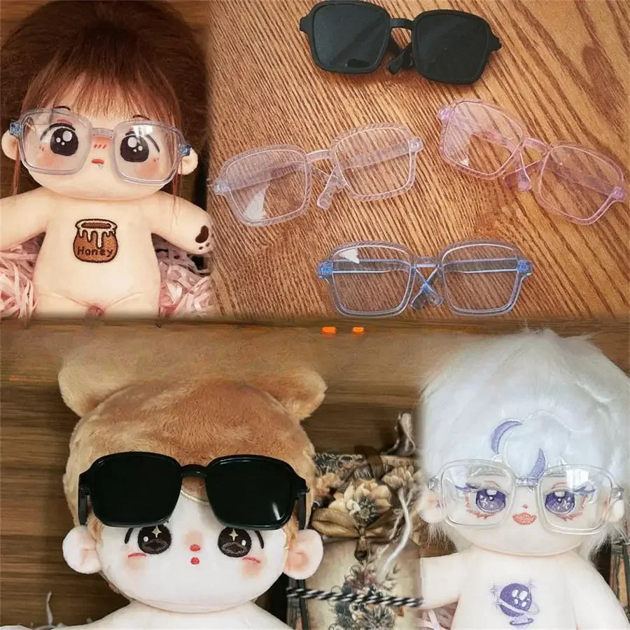 For 20cm Cotton Plush Toys Dress Up Clothing transparent glasses personality photo props Girls Birthday Gift