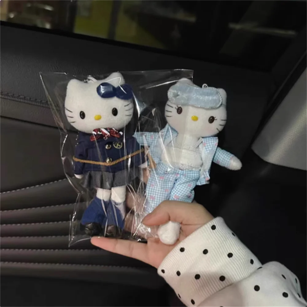 Lange benen Hellokitty pyjama uniform tas hanger schattig boekentas sieraden pop pluche meisjes rugzak cadeau