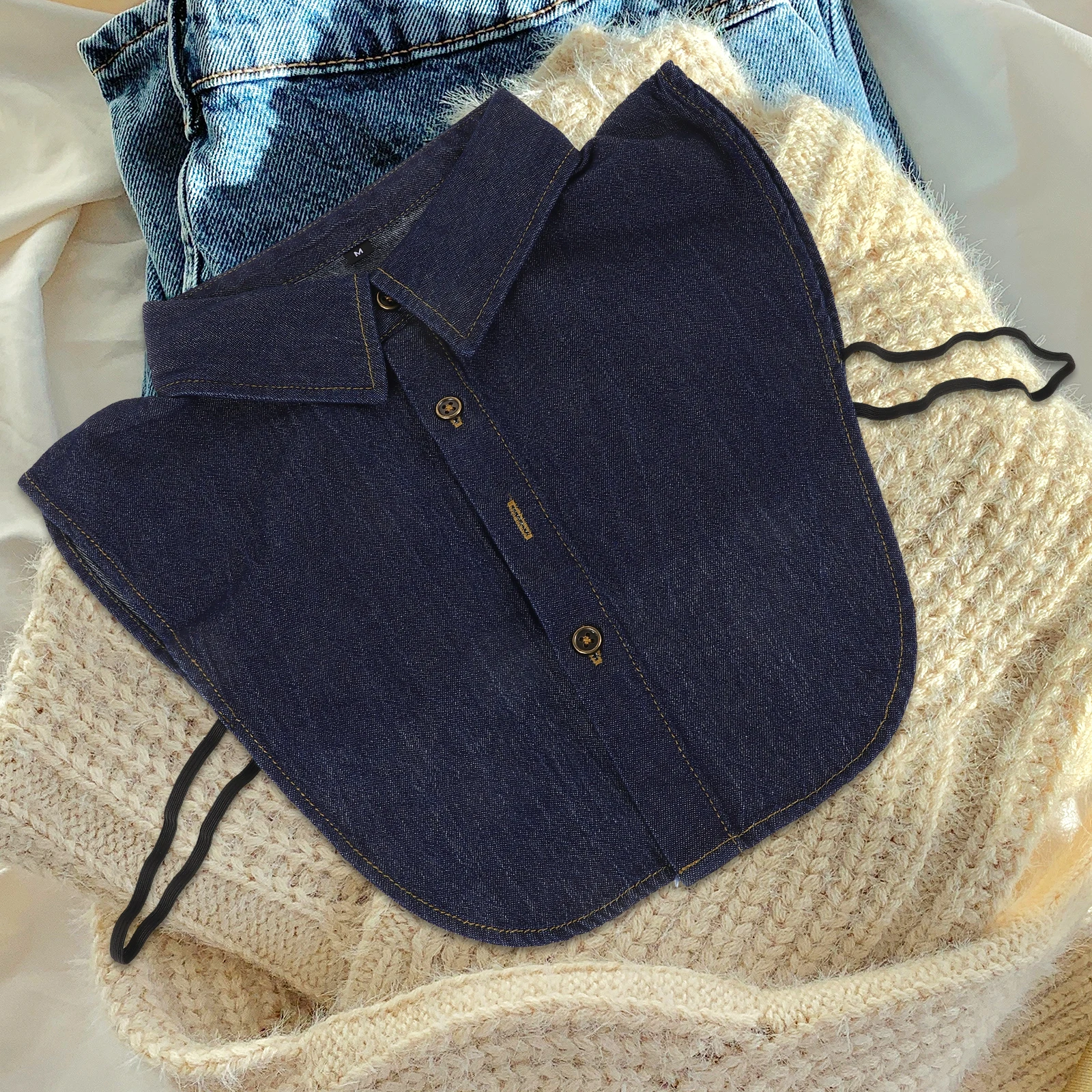 

Detachable Fake Collar For Women Cotton Soft False Collar For Blouse Shirt Dress Jacket Party Wedding Gift Functional