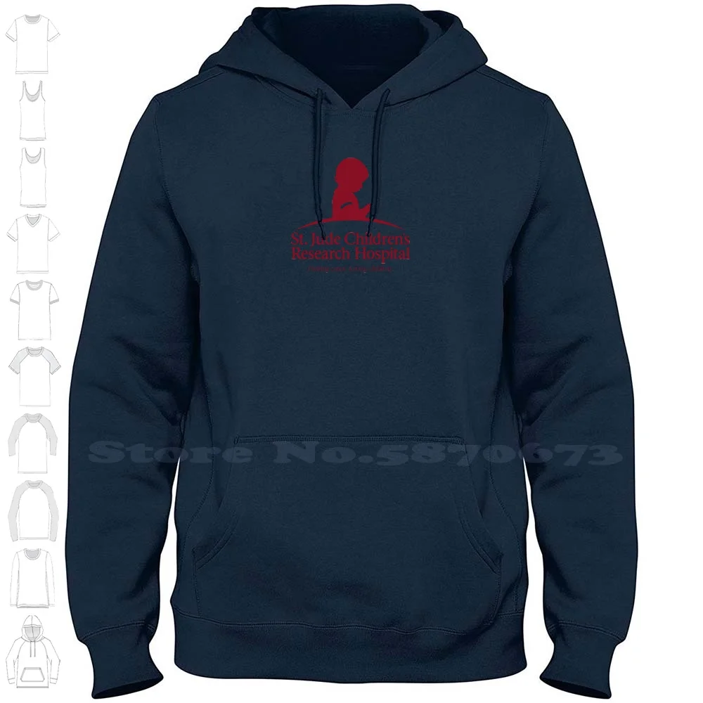 St. Jude Logo Casual Clothing Sweatshirt Printed Logo 100% Cotton Hoodie