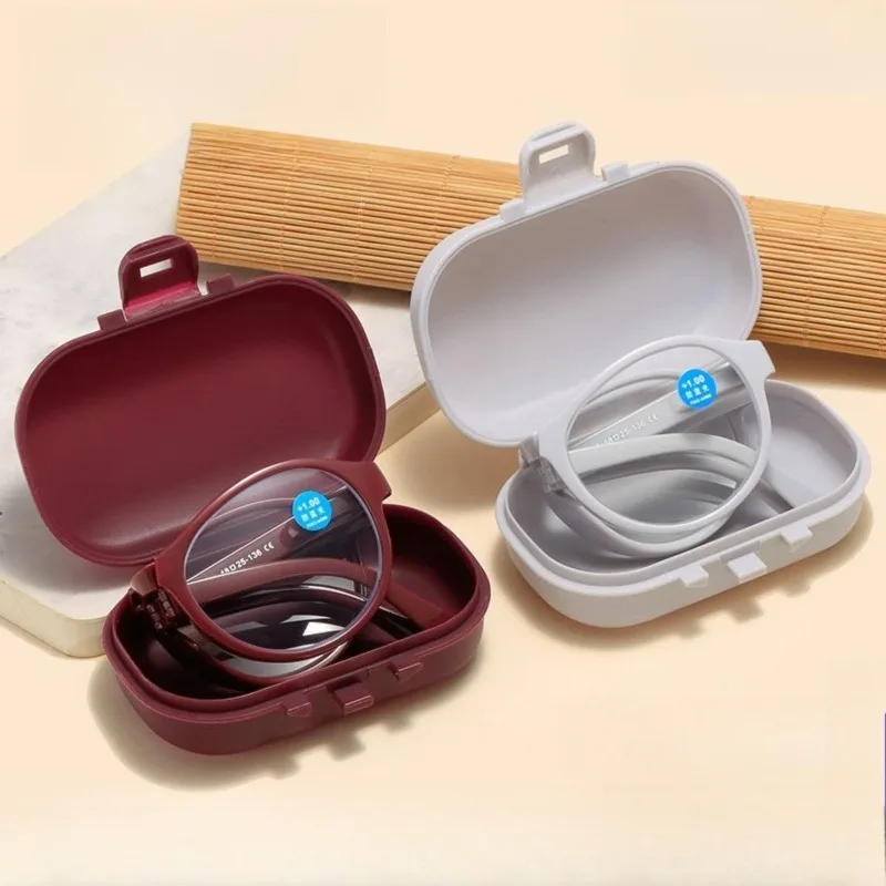 نظارات مكبرة عالية الوضوح قابلة للطي ومضادة للضوء الأزرق، مرآة قراءة مريحة