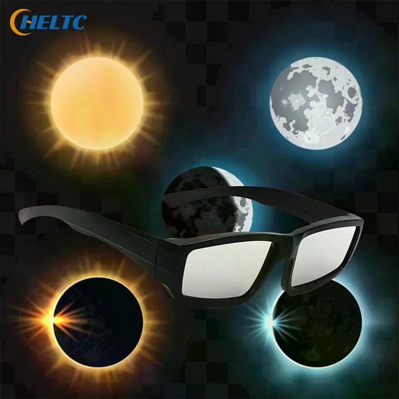 Solar Eclipse Viewing Glasses With UV Eye Protection And Safe Clear Lenses For Outdoor Eclipse Watching Astronomy Activities