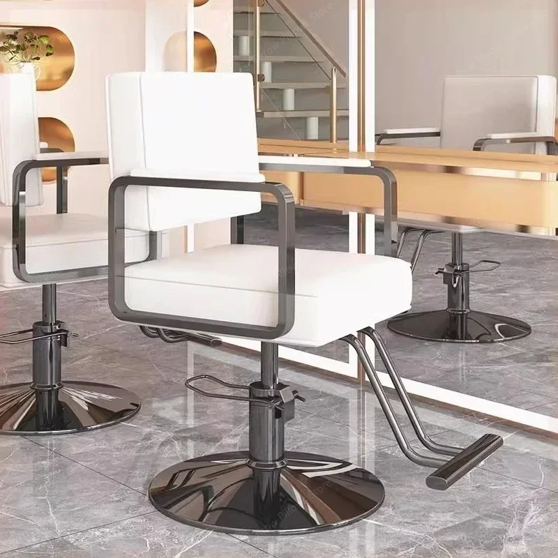 

Aesthetic Salon Barber Chairs Professional Makeup Hairdresser Stool Barber Chairs Cosmetic Silla De Barberia Barber Furniture