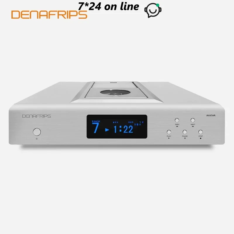 Denafrips AVATAR Lossless Music Top Opening CD Player Turntable, CDM4 Movement,AES/EBU/RCA/BNC/PCM/I2S,16bits/44.1,88.2,176.4,35